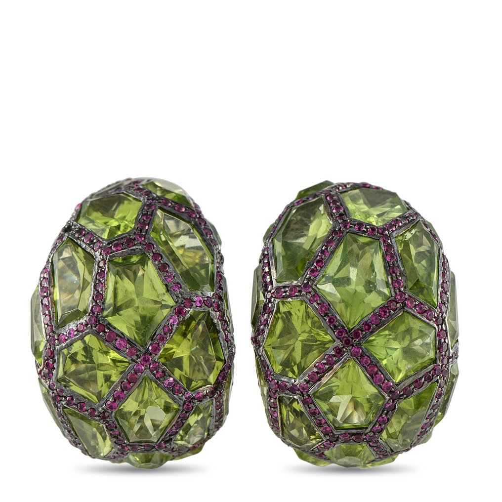 De Grisogono - Σκουλαρίκια - 18 καράτια Λευκός χρυσός, σκουλαρίκια από λευκό χρυσό 18K με ρουμπίνι και περίδος de Grisogono #4.3