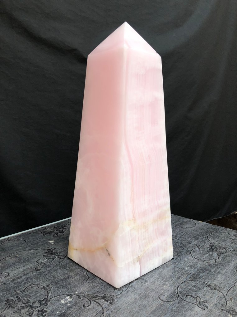 Museum-Qualität Pink Calcite Turm - Höhe: 39 cm - Breite: 11.5 cm- 10 kg - (1) #1.0