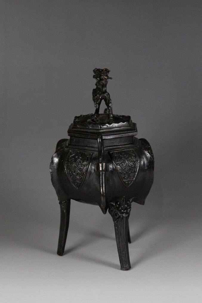 Tsunetaro Futagami 二上常太郎(1896–1982) - Θυμιατό - Μπρούντζος - Χάλκινο θυμιατήριο #2.1
