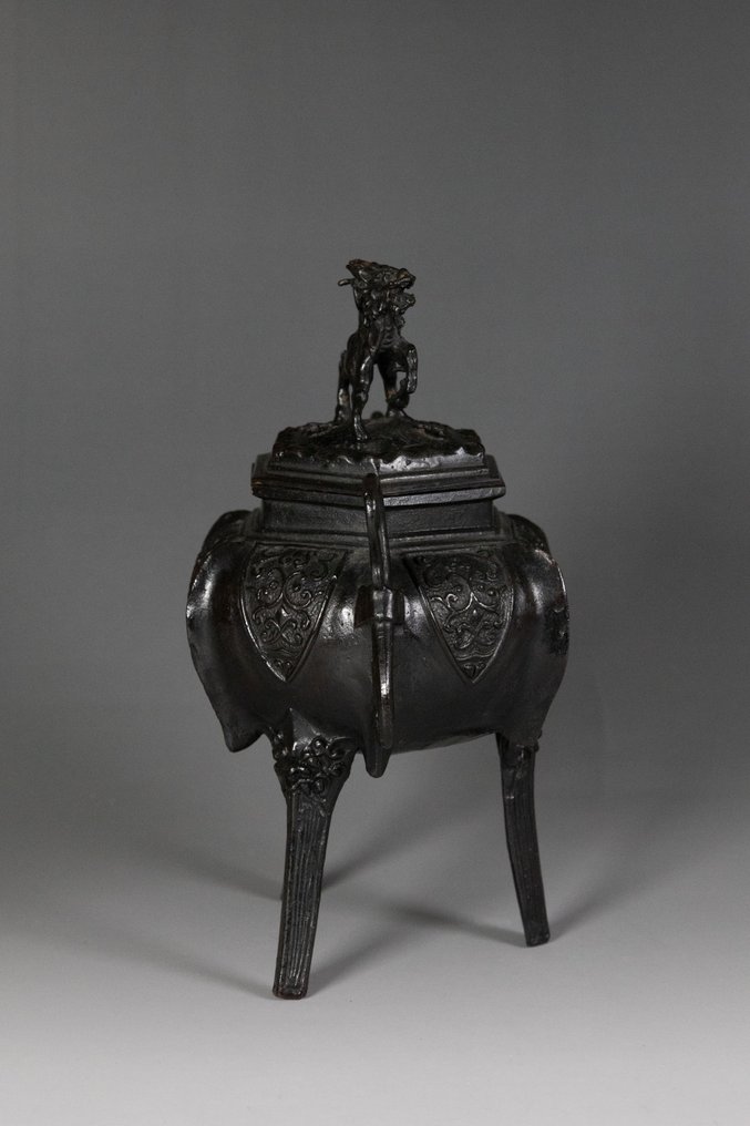 Tsunetaro Futagami 二上常太郎(1896–1982) - Θυμιατό - Μπρούντζος - Χάλκινο θυμιατήριο #4.3