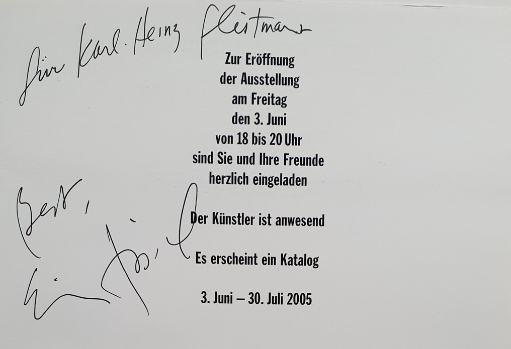 Signed; Eric Fischl - Offset-Card (signed) "Bedroom Scene 7, 2004" & magazine "art - Das Kunstmagazin 06/1985" - 1985 #2.1