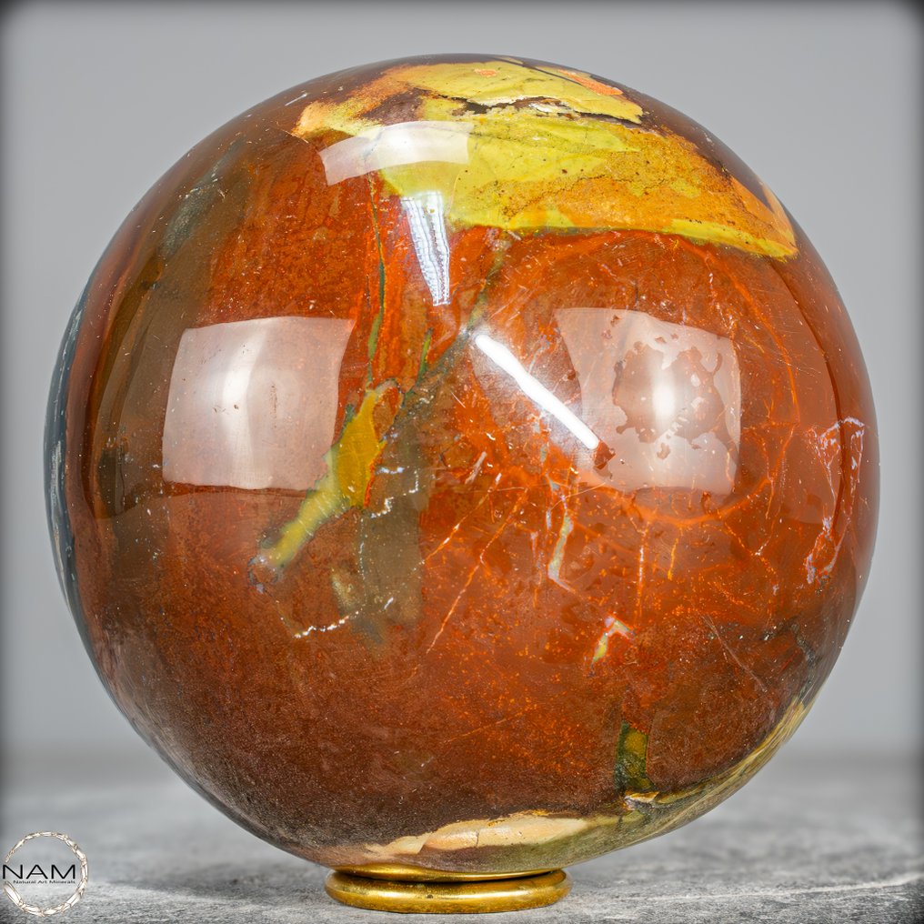 Natural red jasper agate Sphere- 3763.48 g #2.1