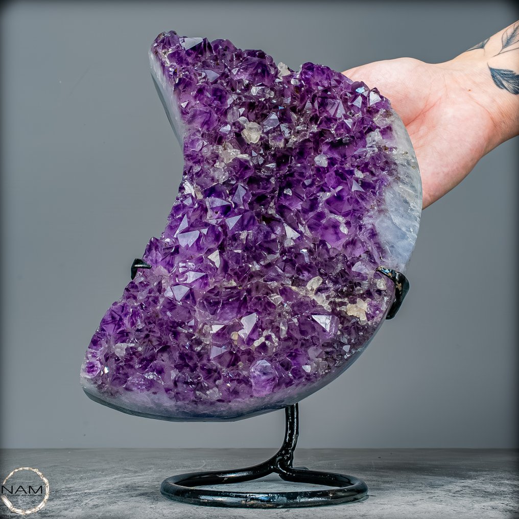 Φυσική Αμέθυστος σε βάση, σχήμα μήλου Uruguay- 3007.48 g #1.0