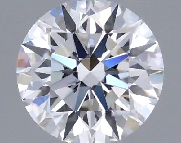 1 pcs Diamond (Natural) - 0.61 ct - Round - D (colourless) - VVS1 - Gemological Institute of America (GIA) - *VG EX* #1.0