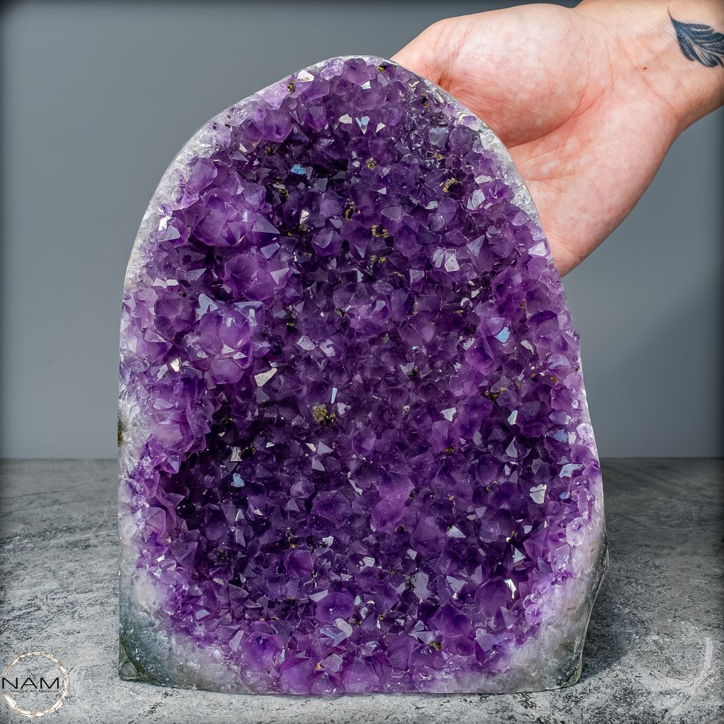 晶莹剔透的魔法——天然紫水晶簇 来自乌拉圭- 3433.33 g #1.0