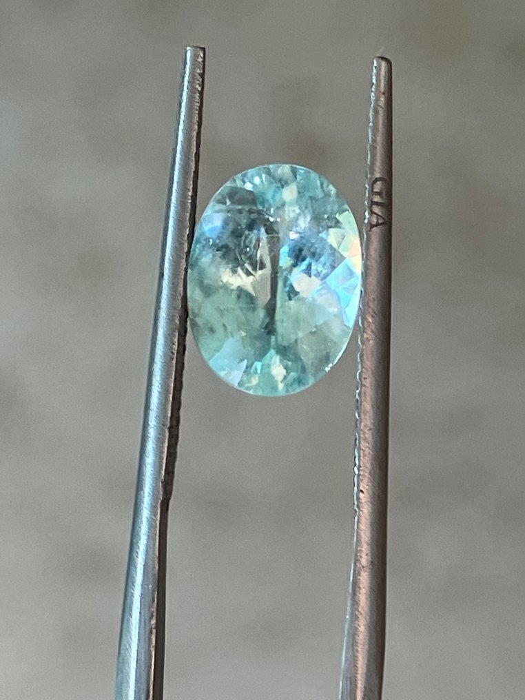 1 pcs  绿色, 蓝色 帕拉伊巴碧玺  - 2.40 ct - 美国宝石研究院（GIA） #3.2
