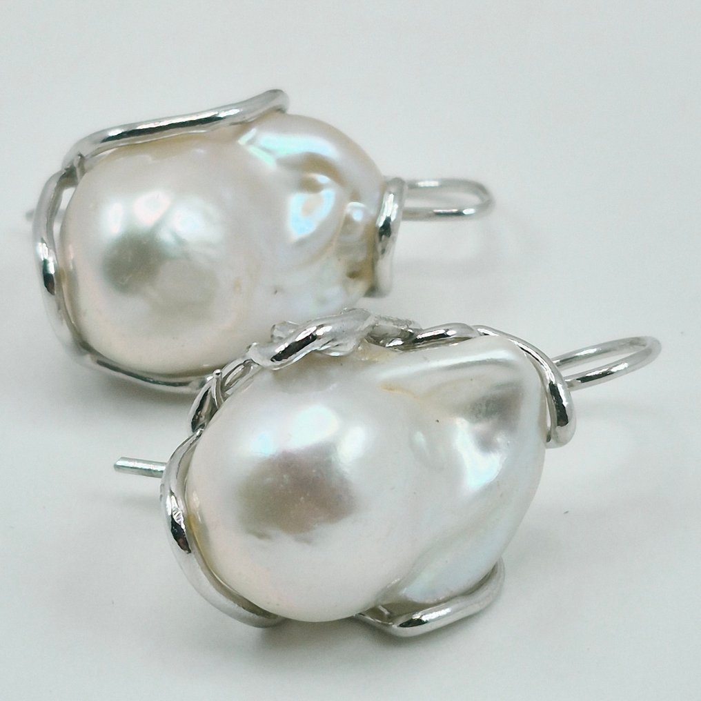 Argint - Cercei - PERLE BAROCCHE #3.2