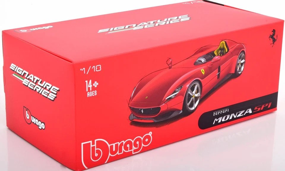 Bburago 1:18 - Modelbil - Ferrari Monza SP1 #3.2