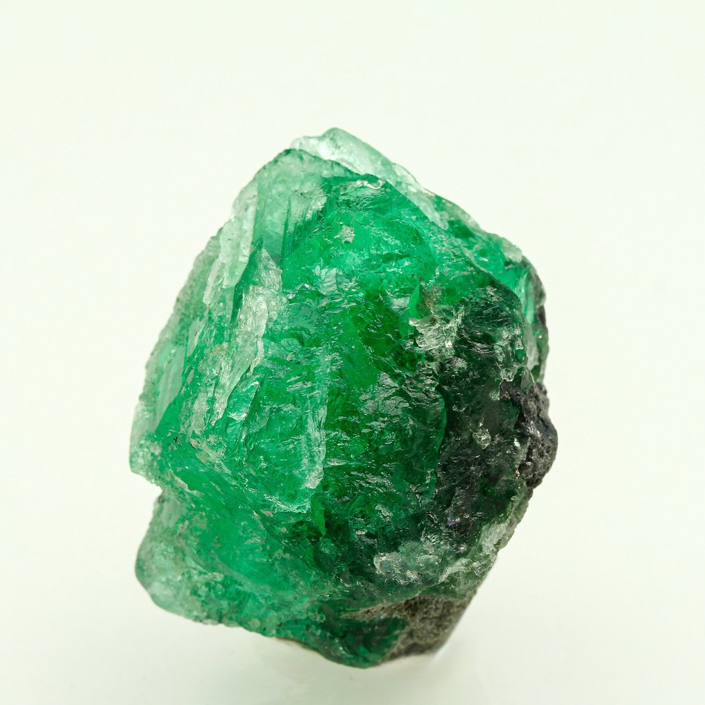 XL! Fluorit Verde Smarald – Octaedru Dublu Cristale - Înălțime: 4.7 cm - Lățime: 3.8 cm- 91 g #3.2
