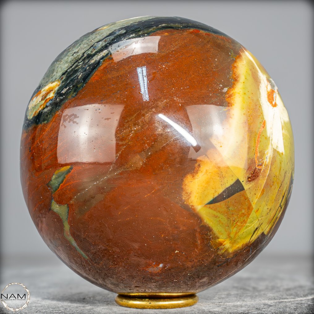 Natural red jasper agate Sphere- 3763.48 g #4.3