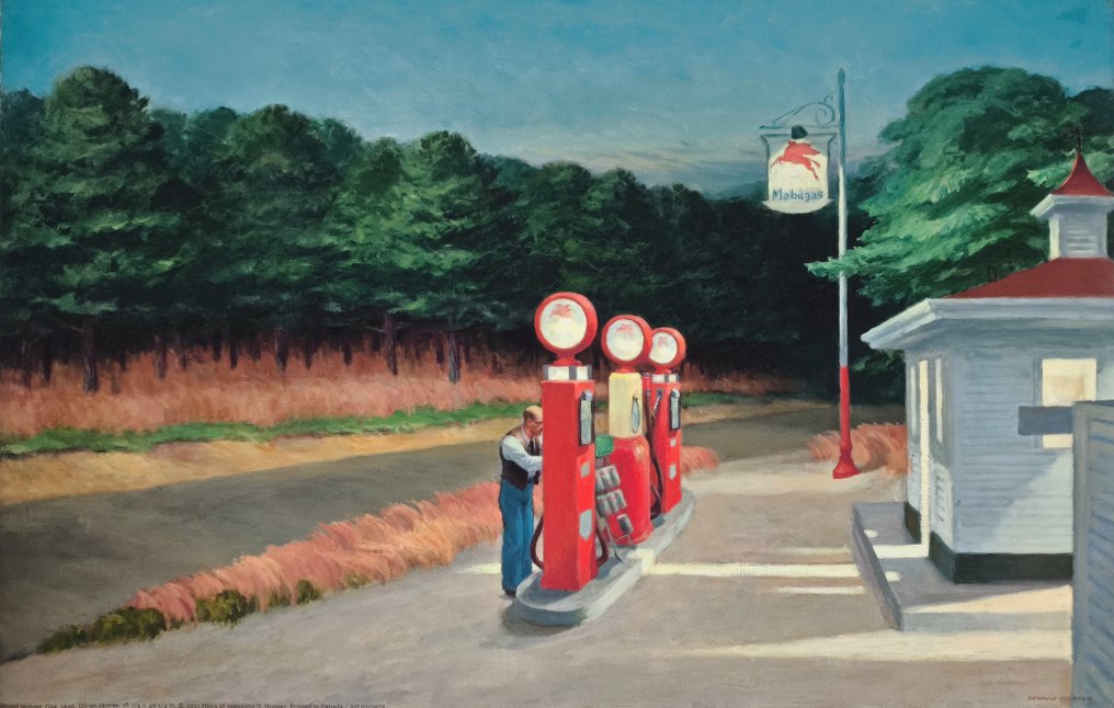 Edward Hopper (1882-1967) (after) - "Gas, 1940" #1.0