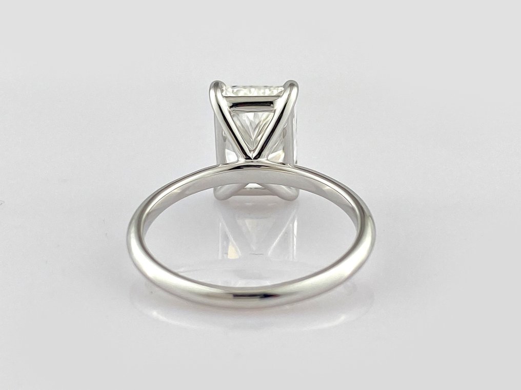 戒指 - 14K包金 白金 - 3.60ct. tw. 钻石 (实验室培育) #4.3