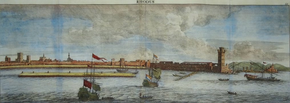 Greece - Rhodes; C. de Bruyn - Rhodus - 1681-1700 #1.0