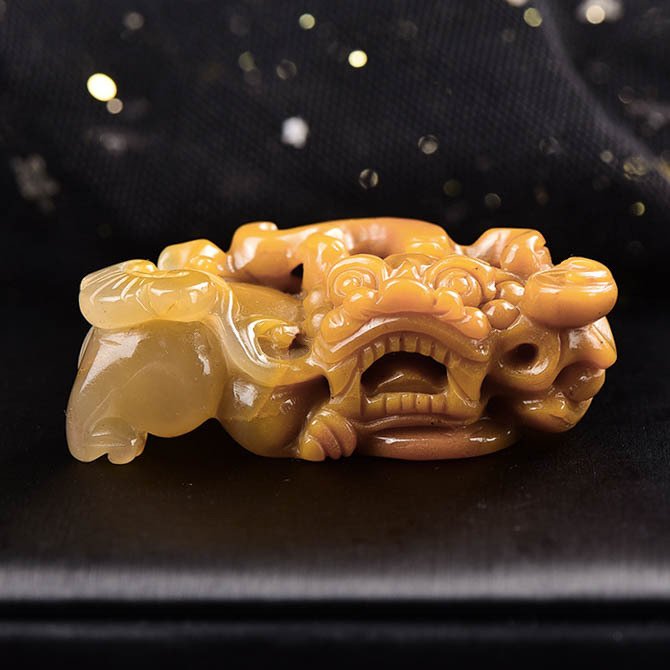 ALGT 认证 - 高度独家的天然黄龙玉 生动的颜色,来自大地的纯净- 36.84 g #1.0