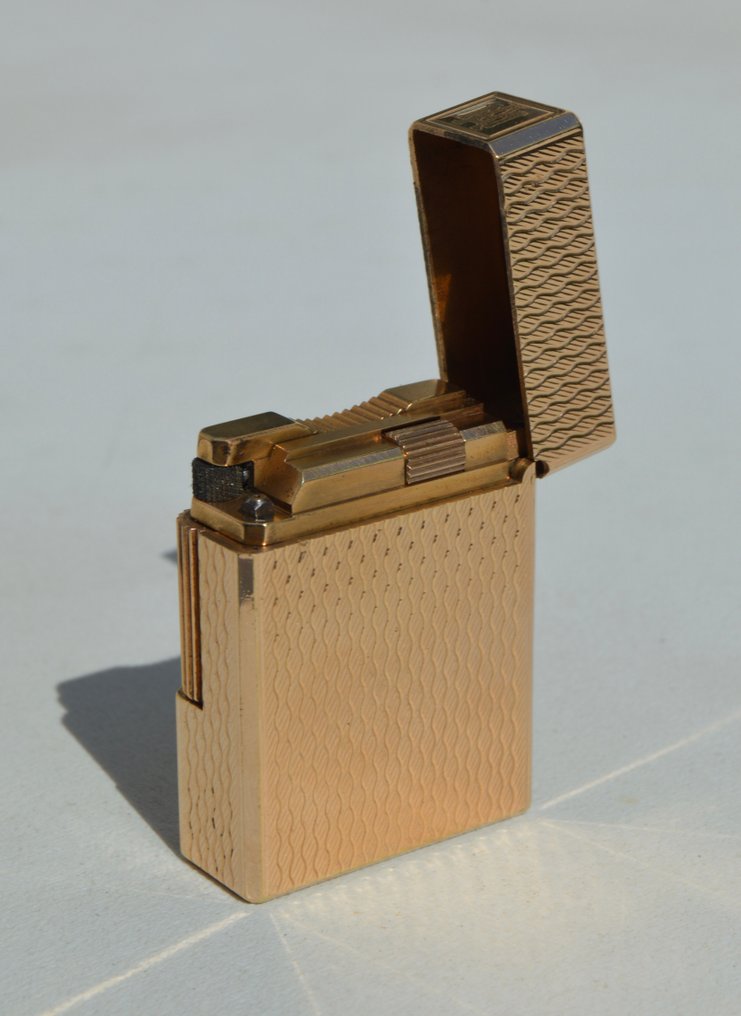 S.T. Dupont - Line 1 Small, BR. Total Pattern - Taskusytytin - Kulta #3.2