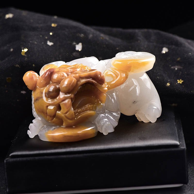 ALGT 认证 - 高度独家的天然黄龙玉 生动的颜色，来自大地的纯净- 235.14 g #3.2