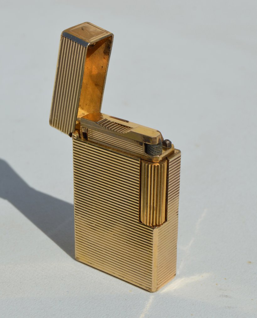 S.T. Dupont - Line 1 BR Large - Ligne Horizontal - Ingen mindstepris - Lommelighter - Forgyldt #4.3