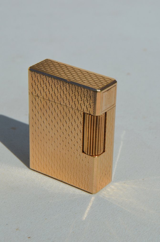 S.T. Dupont - Line 1 Small, BR. Total Pattern - Taskusytytin - Kulta #4.3