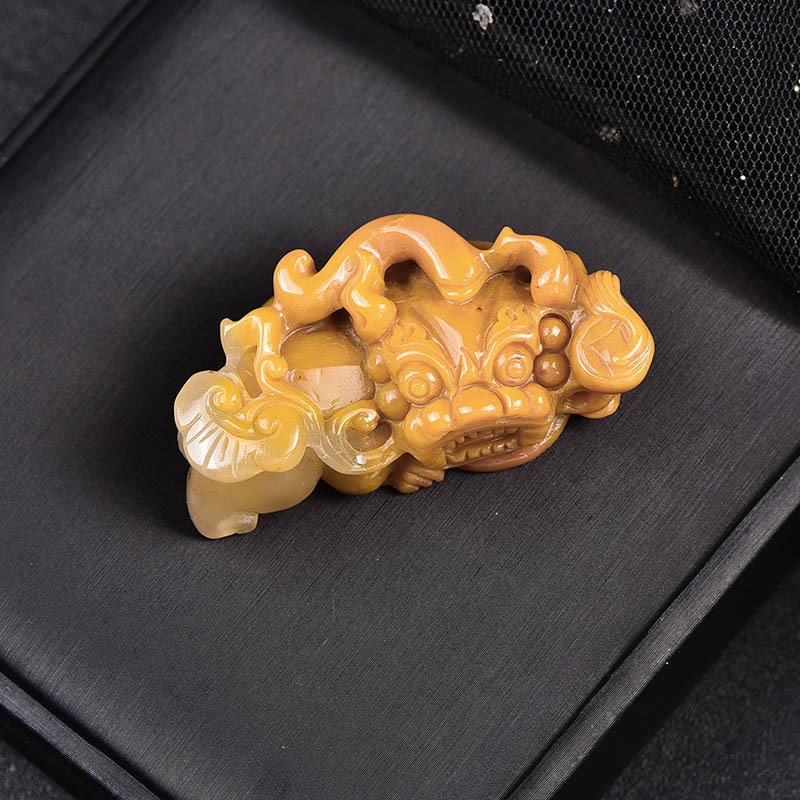 ALGT 认证 - 高度独家的天然黄龙玉 生动的颜色,来自大地的纯净- 36.84 g #3.2