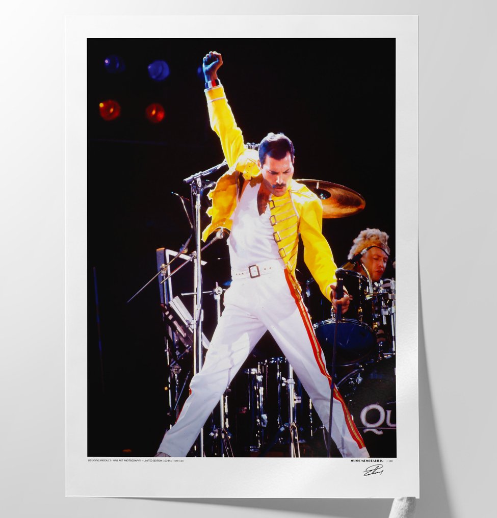 QUEEN - FREDDIE MERCURY - Iconic Legend - XXL Fine Art Photography - 80x60 cm ! - Limited Edition Nr 02 of 100 - Serial MU153 - Collector - No Reserve #4.3