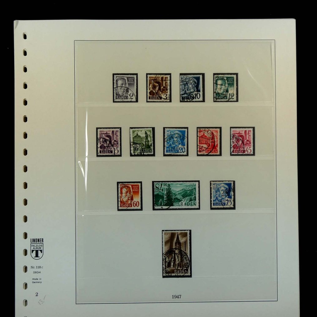 法国区  - 精彩的收藏，已在Lindner相册中翻阅，经过Schlegel BPP的验证，拼块完好无损。 #1.0