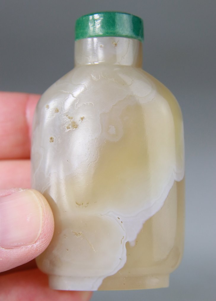 Ταμπατιέρα κινέζικη σε αχάτη σκαλιστή - 19ος αιώνας - Αγάτης - Βουτσόν Τζέιντ Τζέινταϊτ - Κίνα - Qing Dynasty (1644-1911) #1.0