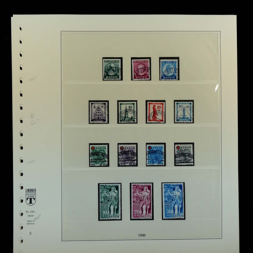 法国区  - 精彩的收藏，已在Lindner相册中翻阅，经过Schlegel BPP的验证，拼块完好无损。 #4.3