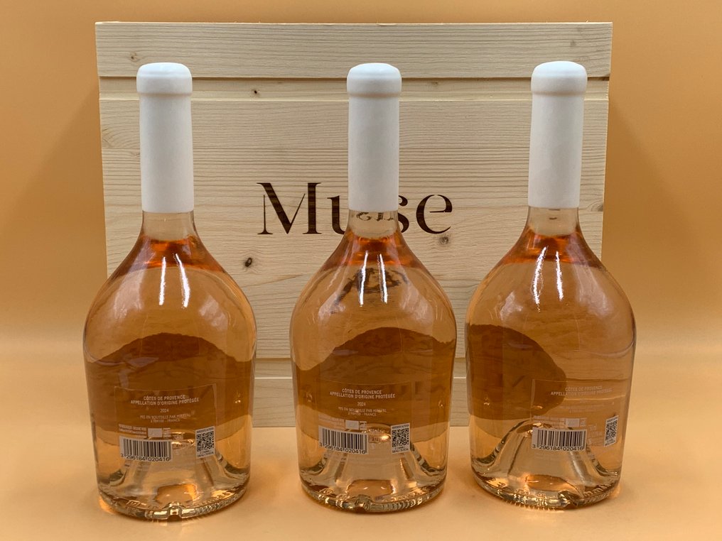 2024 Muse de Miraval "Rosé" " Angélina Jolie & Brad Pitt" - Côtes de Provence - 3 Bottles (0.75L) #2.1