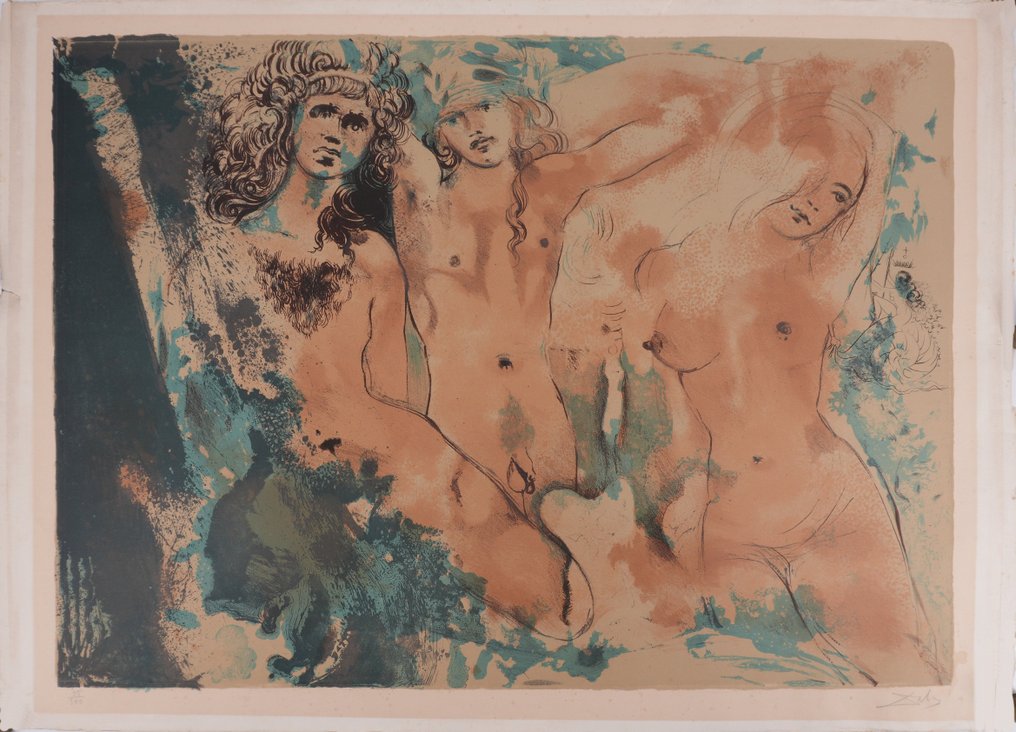 Salvador Dali (1904-1989) - Trois Hippies #1.0