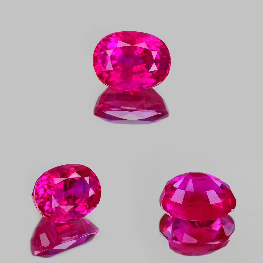 1 pcs  Red, Purple Ruby  - 1.07 ct - Gemological Institute of America (GIA) #4.3