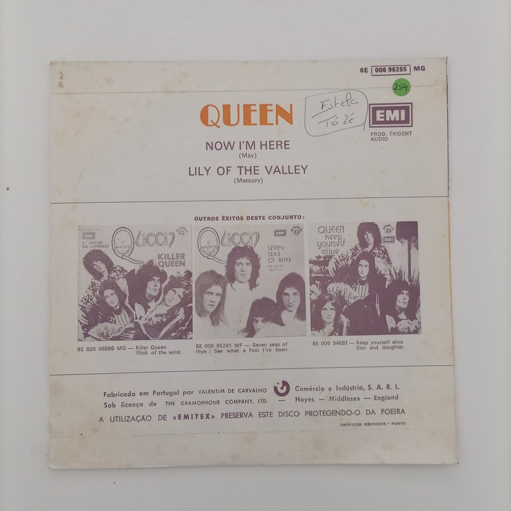 Queen - Now I'm Here / Lily of the valley - Différents titres - Disque vinyle - Pressage inconnu - 1974 #1.0
