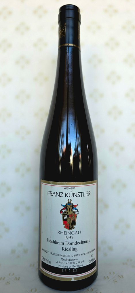 1997 Franz Künstler, Hochheim, Domdechaney, Riesling Trocken - Rheingau - 1 Bottle (0.75L) #2.1