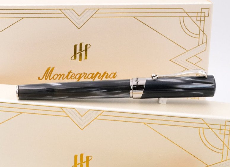 Montegrappa - Elisir - Celluloid ''Pearl Grey'' - Roller #2.1