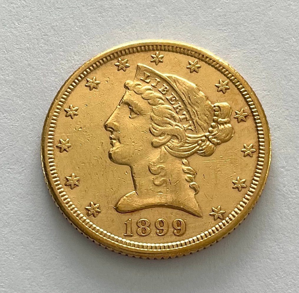 Ηνωμένες Πολιτείες. 5 Dollars 1899 S - Liberty Head #2.1