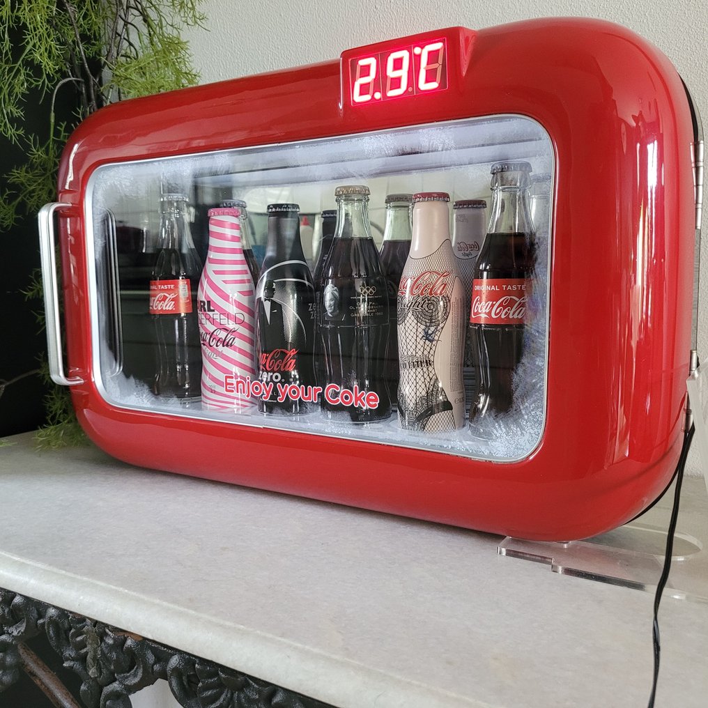 Coca-Cola Reclame Display Met Verlichting, 1980 - Reklámtábla - Kunstof #4.3