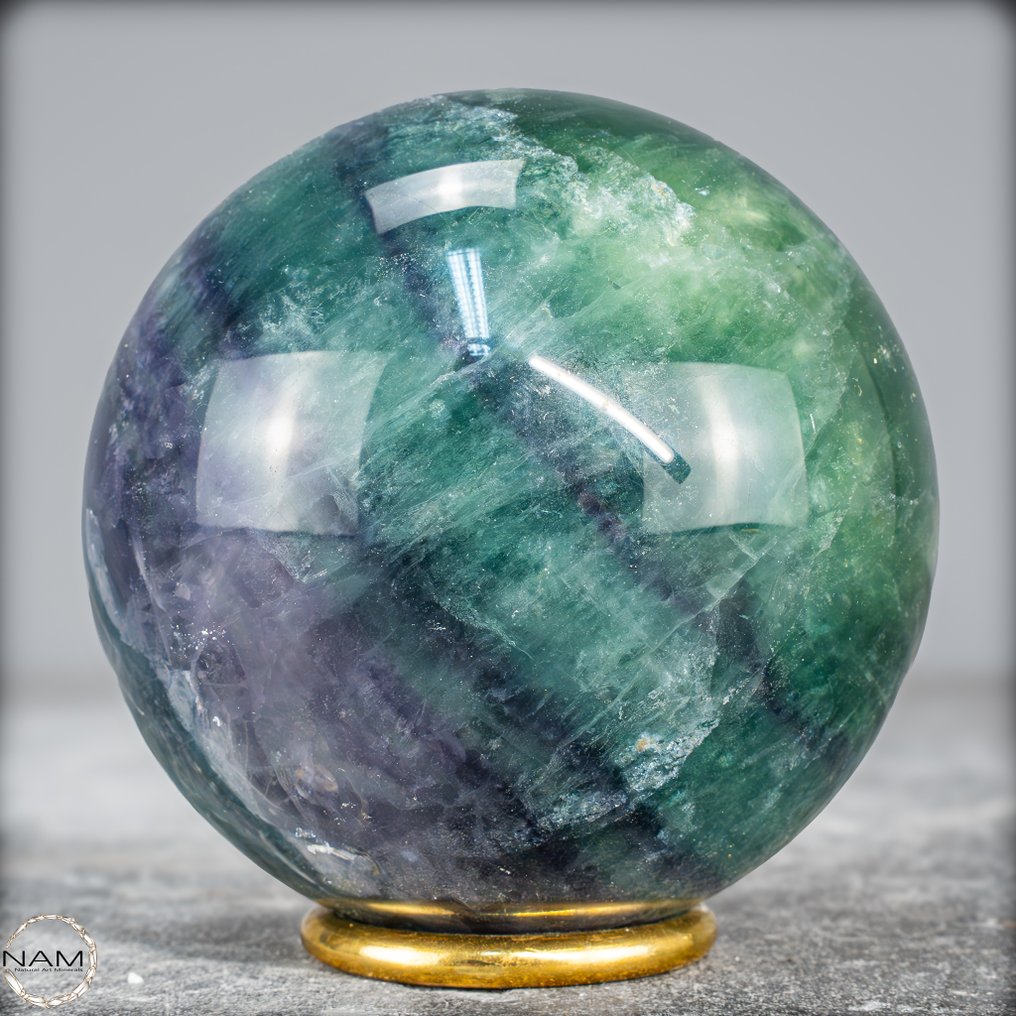 天然多彩的萤石球 Crystal,中国- 1056.01 g #4.3