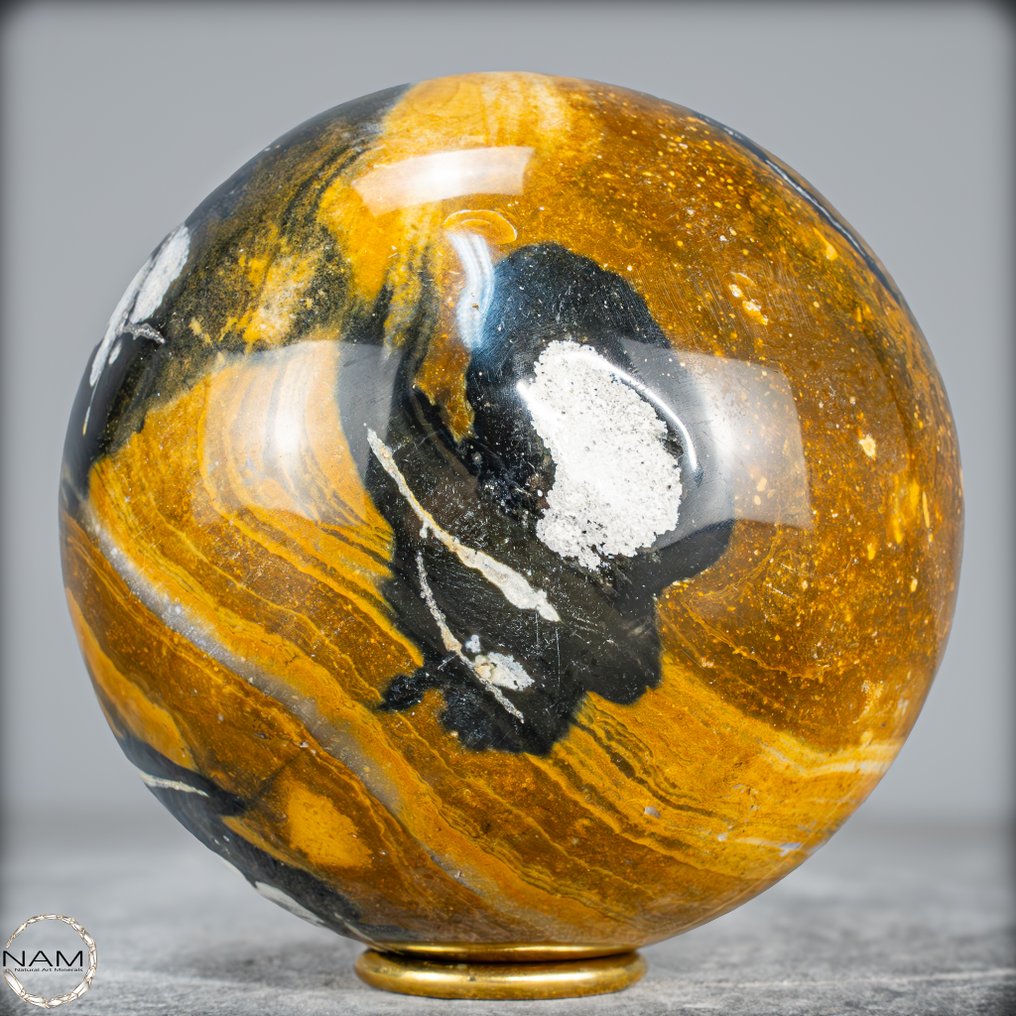 美丽的天然碧玉和玉髓 球体- 2862.19 g #4.3