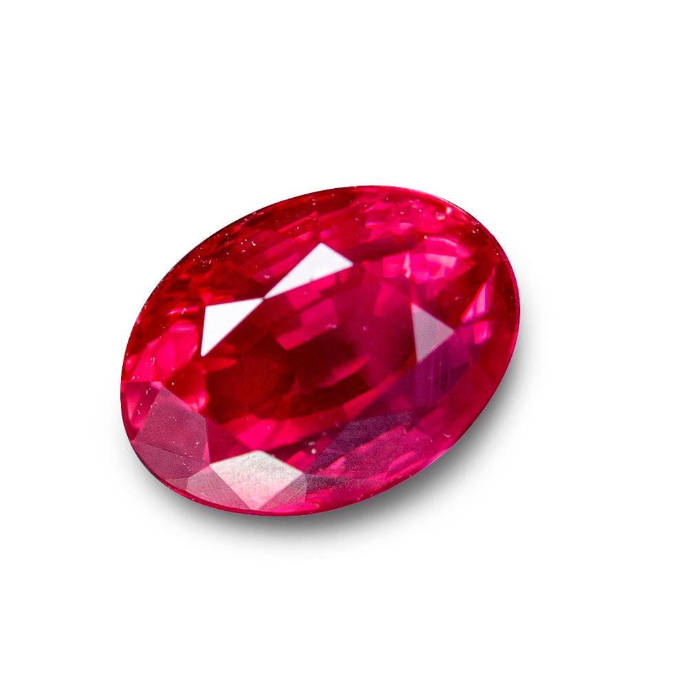 Ruby  - 4.03 ct - Lotus Gemology - Unheated Red #1.0