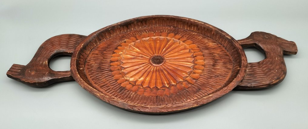 Serviertablett - Holz - Servierschale mit Vögeln #4.3