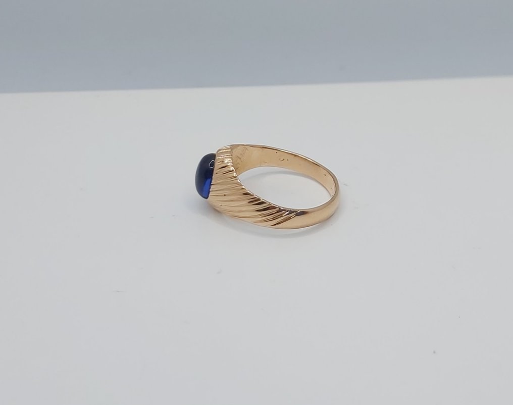 Bague - 19,2 carats Or rose -  0,80ct. tw. Saphir #4.3