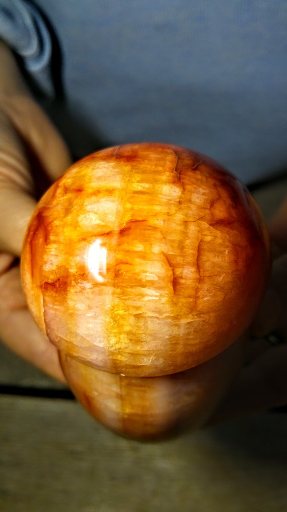 Carnelian Dowolna forma - Wysokość: 11 cm - Szerokość: 6 cm- 541 g #4.3