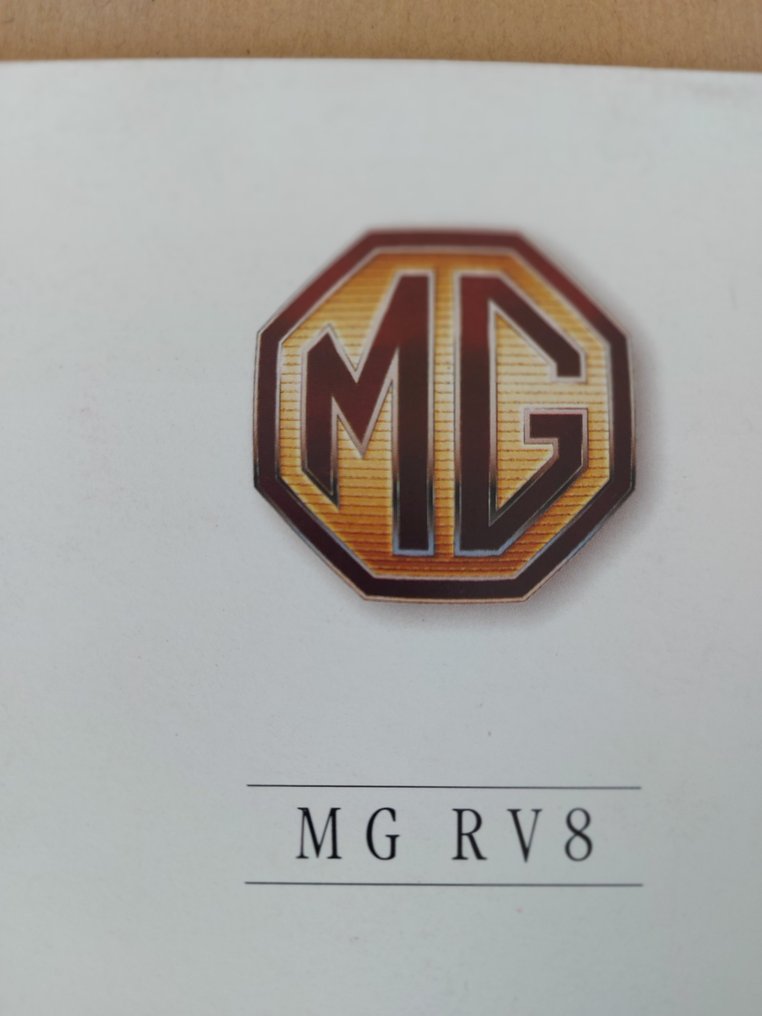 MG RV8 - Brochure - 1992-1992 #1.0