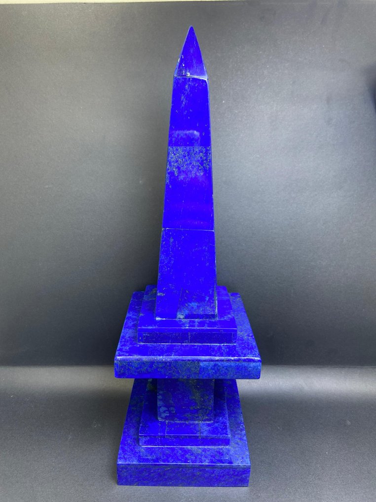 32 cm Lapis Lazuli Obelisk Obelisk - Hoogte: 32 cm - Breedte: 10 cm- 2250 g - (1) #3.2