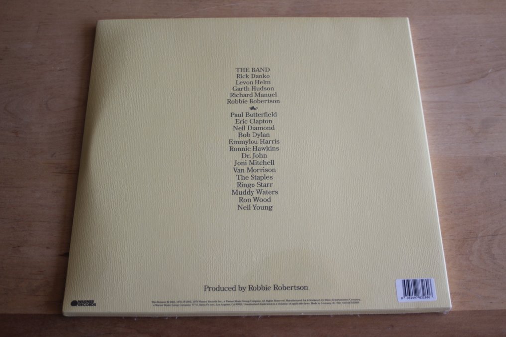 The Band - The Last Waltz - 3 x LP-albumi (tripla-albumi) - Reissue - 2023 #3.2