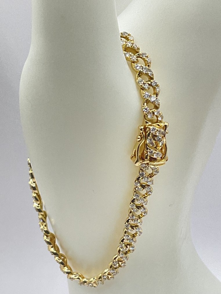 Bracelet - 18 carats Or jaune - 2.50ct. tw. Diamant (Naturelle) #1.0