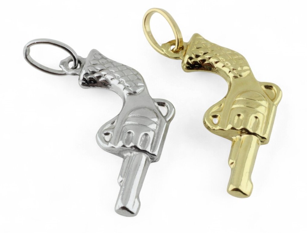 吊坠 - 18K包金 黄金, 白金 #2.1