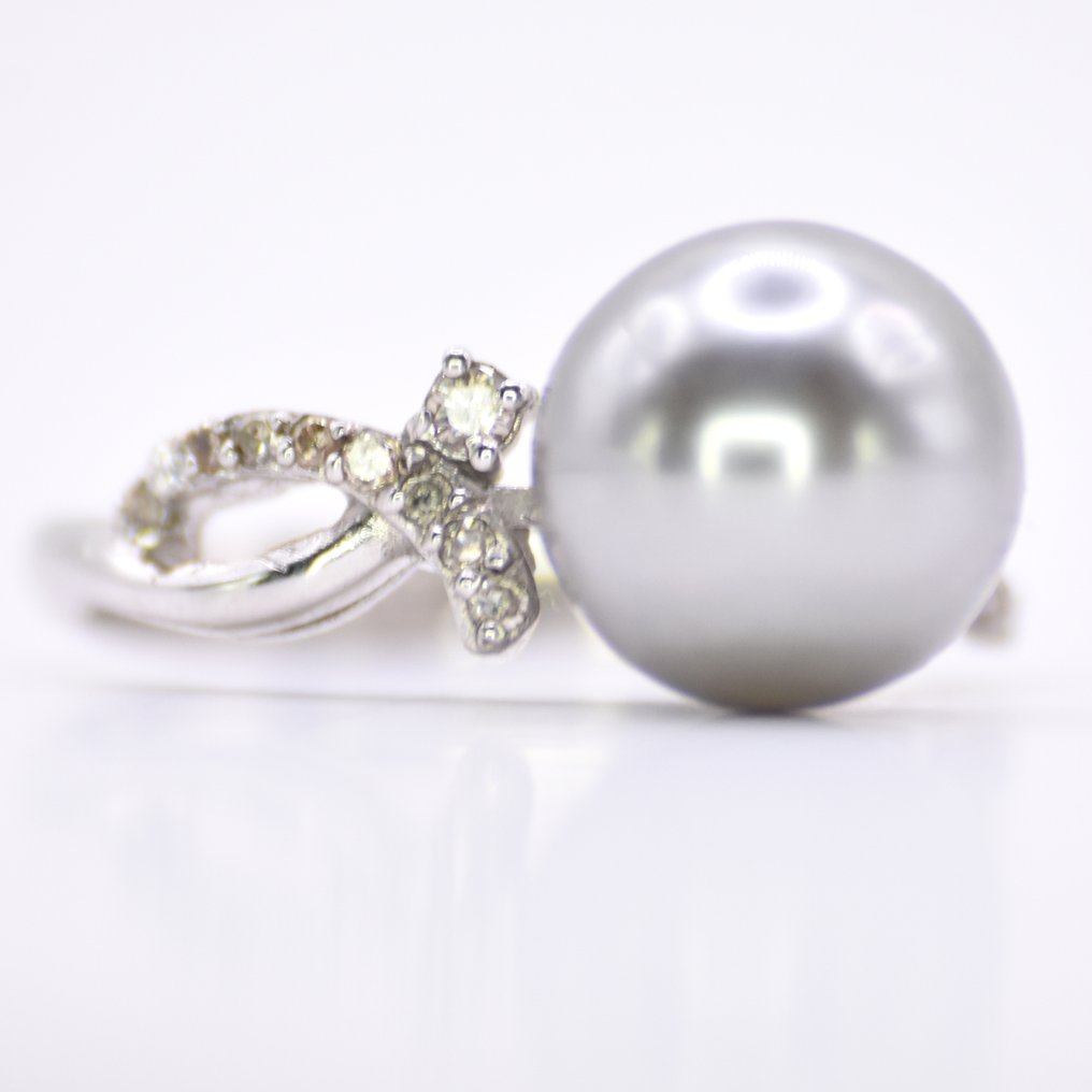 χωρίς τιμή ασφαλείας - Δαχτυλίδι Πλατίνα - 5.84ct. tw. Διαμάντι (Φυσικό) - Μαργαριτάρι #3.2