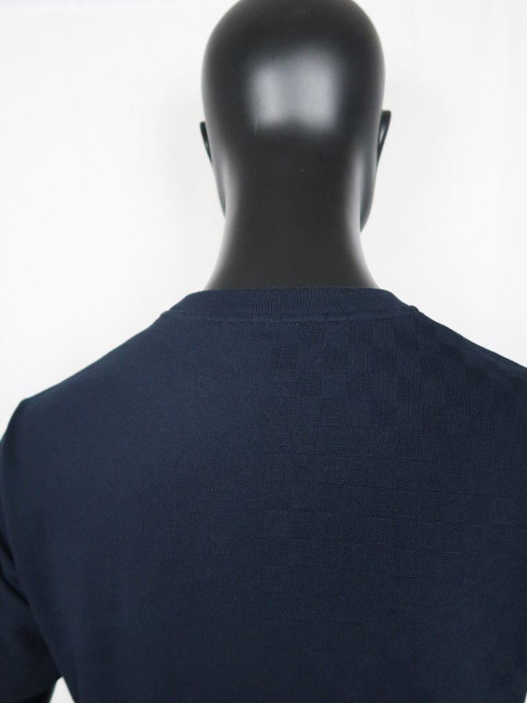 Louis Vuitton - Damier structured Jersey Crewneck Tee - Tricou #1.0