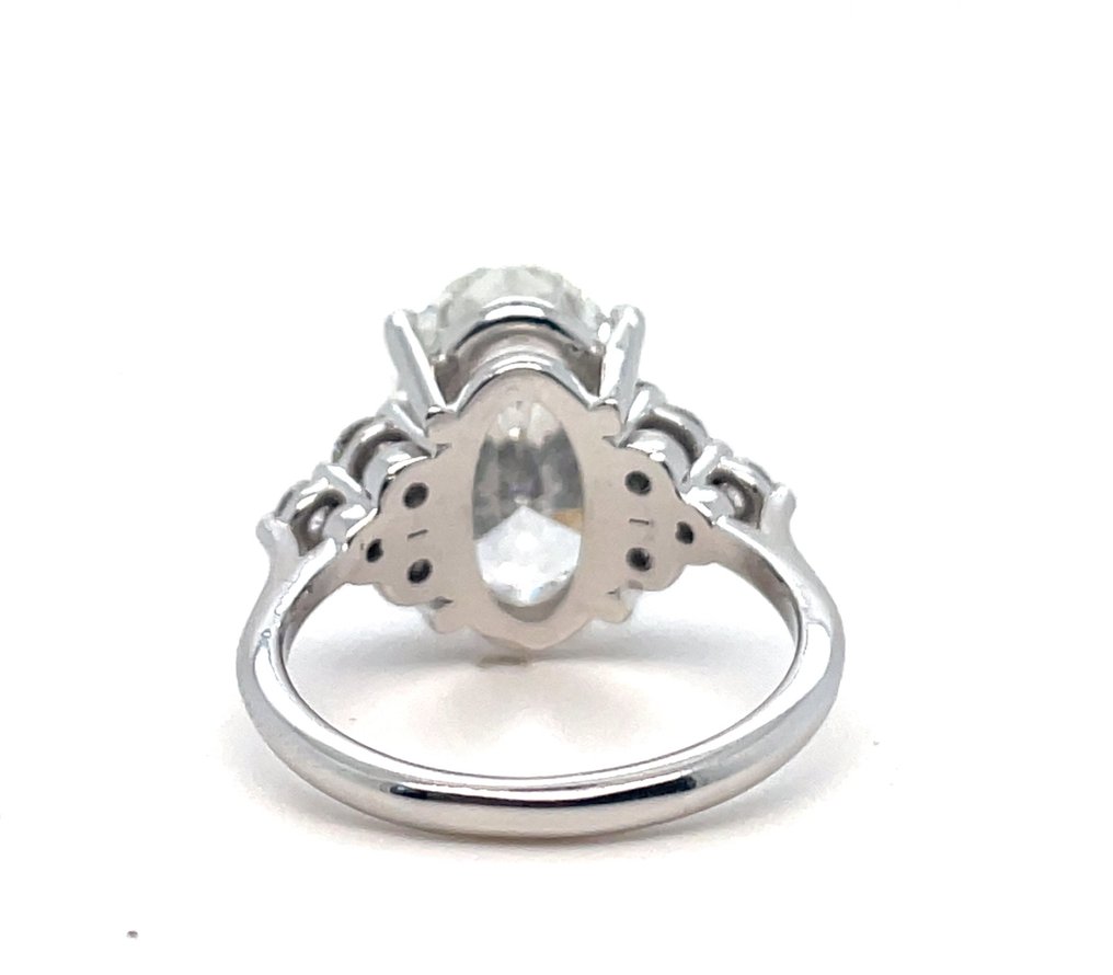 订婚戒指 - 14K包金 白金 -  6.39ct. tw. 钻石 (实验室培育) - 钻石 - 6.39 克拉钻石戒指 #2.1