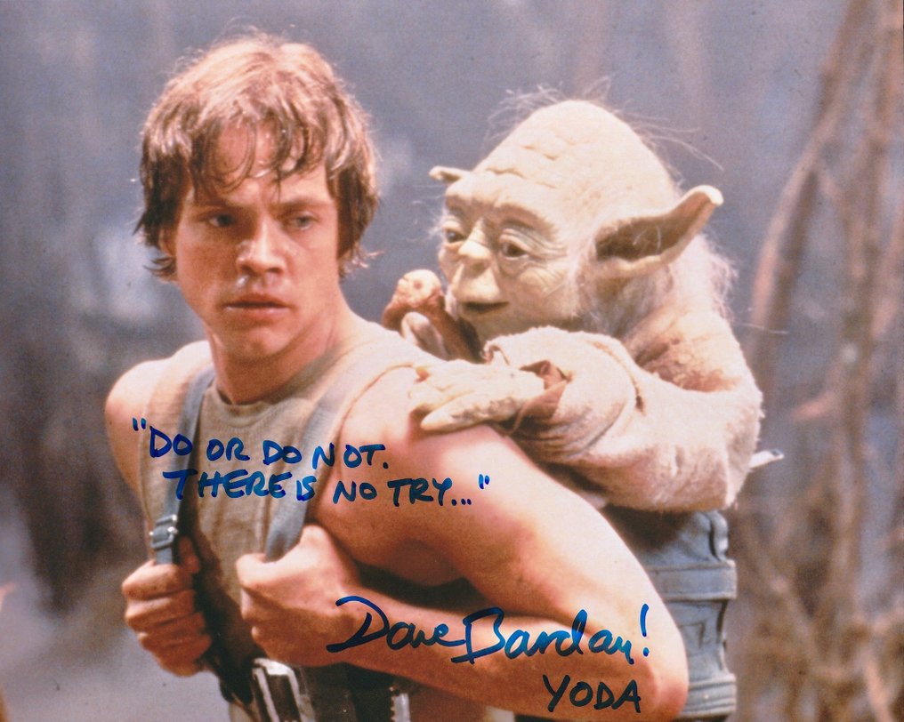 Star Wars Episode V: The Empire Strikes Back - Signed by Dave Barclay (Yoda) #2.1